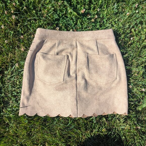 NWT Faux Suede Skirt - Picture 2 of 3